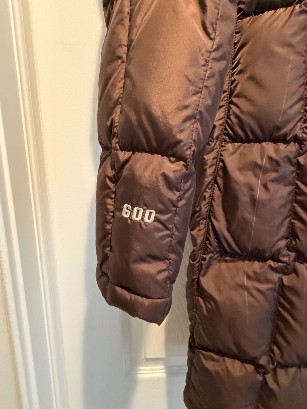 The North Face Metropolis 600 Fill Down Parka Brown Hooded Coat Women’s M - Picture 6 of 9